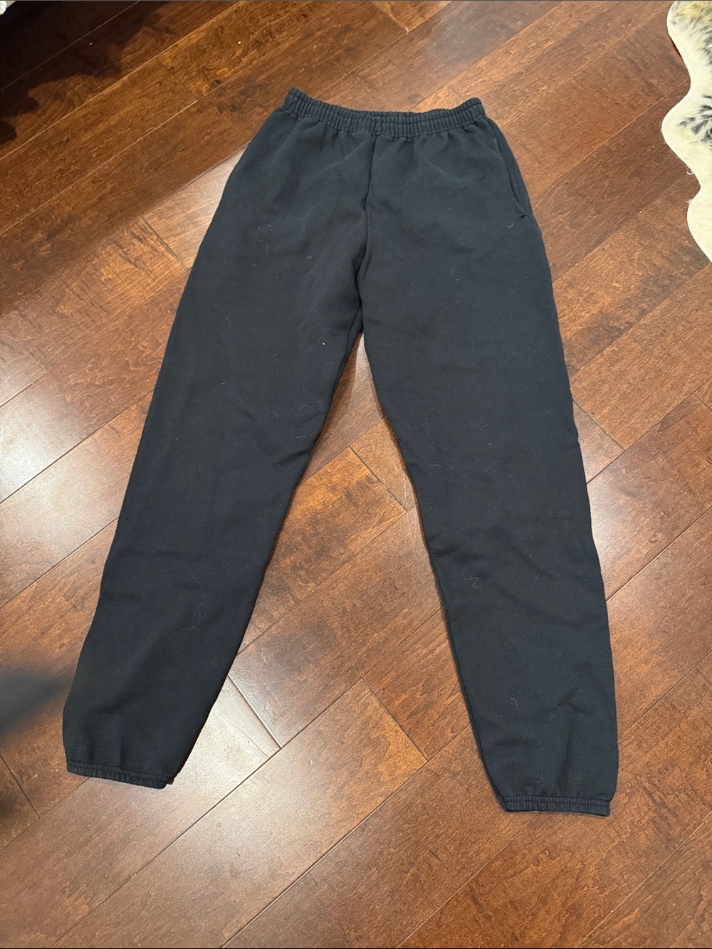 Jerzees Black Track Joggers for Women SZ S W Pockets like New